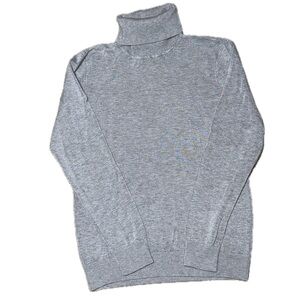 👕❄️ ANDREW MARC Classic Gray Grey Fine-Gauge Cozy Turtleneck Sweater, Men’s M‎